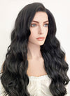 Long Wavy Natural Black Lace Front Synthetic Hair Wig LF095