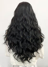 Long Wavy Natural Black Lace Front Synthetic Hair Wig LF095