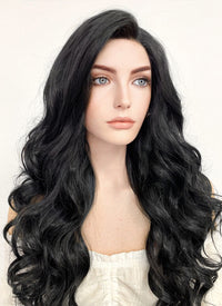 Long Wavy Black Lace Front Synthetic Hair Wig LF110