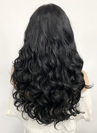 Long Wavy Black Lace Front Synthetic Hair Wig LF110