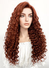 Long Curly Auburn Lace Front Synthetic Hair Wig LF1308