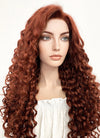 Long Curly Auburn Lace Front Synthetic Hair Wig LF1308