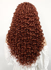 Long Curly Auburn Lace Front Synthetic Hair Wig LF1308