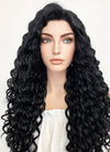 Long Spiral Black Lace Front Synthetic Hair Wig LF166