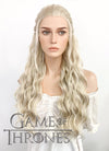 Game of Thrones Daenerys Targaryen Long Light Ash Blonde Braided Lace Front Synthetic Wig LF2021