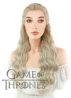 Game of Thrones Daenerys Targaryen Long Light Ash Blonde Braided Lace Front Synthetic Wig LF2039