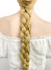 Disney Princess Tangled Rapunzel Yaki Blonde Braided Lace Front Synthetic Wig LF2086
