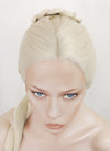 House of the Dragon Rhaenyra Targaryen Platinum Blonde Braided Lace Front Synthetic Hair Wig LF2118