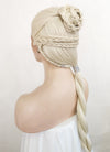 House of the Dragon Rhaenyra Targaryen Platinum Blonde Braided Lace Front Synthetic Hair Wig LF2118