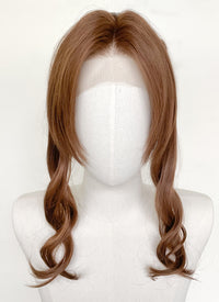 Final Fantasy Aerith Gainsborough Chestnut Brown Braided Lace Front Synthetic Wig LF2143