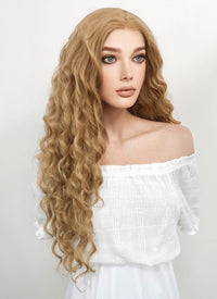 Game of Thrones Cersei Lannister Long Curly Golden Blonde Lace Front Wig LF244