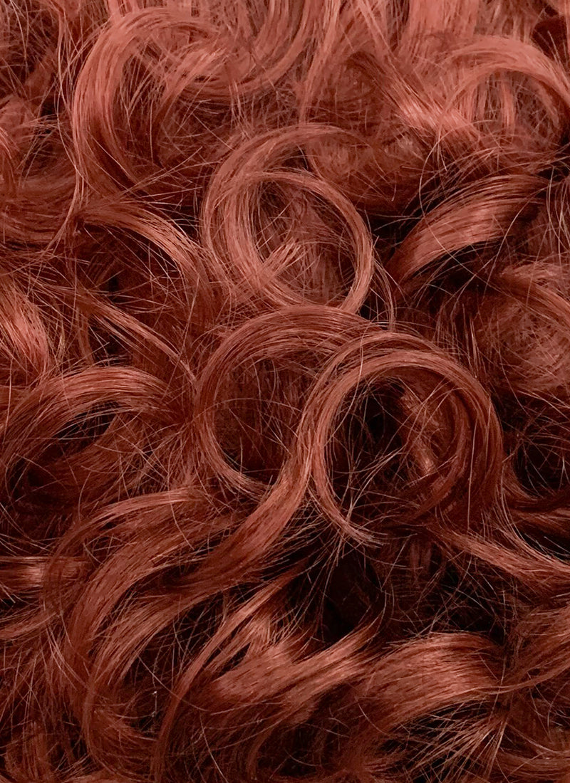 Marvel Avengers Black Widow Short Wavy Reddish Brown Lace Front Synthetic Hair Wig LF253