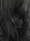 Medium Wavy Jet Black Lace Front Synthetic Hair Wig LF257 - CosplayBuzz