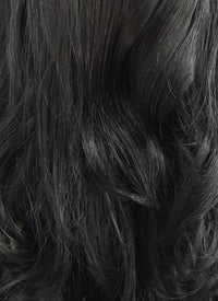 Medium Wavy Jet Black Lace Front Synthetic Hair Wig LF257 - CosplayBuzz