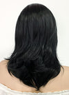 Medium Straight Jet Black Lace Front Synthetic Hair Wig LF262