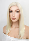 Medium Straight Light Blonde Lace Front Synthetic Hair Wig LF269