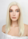 Medium Straight Light Blonde Lace Front Synthetic Hair Wig LF269