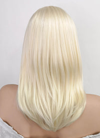 Medium Straight Light Blonde Lace Front Synthetic Hair Wig LF269
