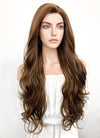 Long Wavy Mixed Brown Lace Front Synthetic Hair Wig LF321