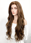 Long Wavy Mixed Brown Lace Front Synthetic Hair Wig LF321