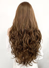 Long Wavy Mixed Brown Lace Front Synthetic Hair Wig LF321