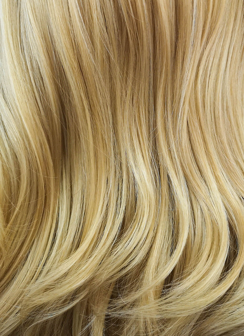 Long Wavy Blonde Lace Front Synthetic Hair Wig LF323