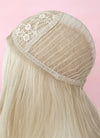 Barbie Long Wavy Light Blonde Curtain Bangs Lace Front Synthetic Hair Wig LF3299A