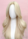 Barbie Long Wavy Light Blonde Curtain Bangs Lace Front Synthetic Hair Wig LF3299A