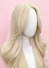 Barbie Long Wavy Light Blonde Curtain Bangs Lace Front Synthetic Hair Wig LF3299A