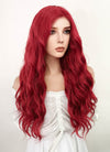 Long Wavy Red Lace Front Synthetic Fashion Wig LF355