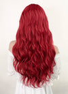 Long Wavy Red Lace Front Synthetic Fashion Wig LF355