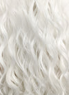 Long Wavy White Lace Front Synthetic Hair Wig LF388