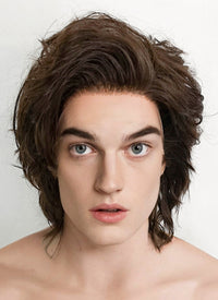 Stranger things Steve Harrington Wavy Brunette Lace Front Wig LF407A