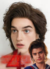 Stranger things Steve Harrington Wavy Brunette Lace Front Wig LF407A