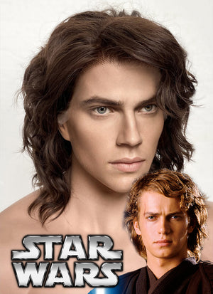 Star Wars Anakin Skywalker Darth Vader Wavy Brunette Lace Front Wig LF407GA