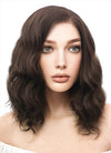 Medium Wavy Brown Lace Front Synthetic Hair Wig LF407