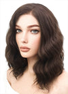 Medium Wavy Brown Lace Front Synthetic Hair Wig LF407