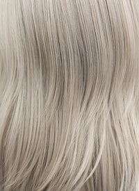 Medium Straight Bob Pastel Grey Blonde Lace Front Synthetic Hair Wig LF509 - CosplayBuzz