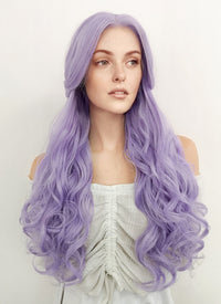 Critical Role: Imogen Temult Wavy Pastel Purple Lace Front Wig LF5110