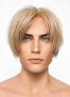 Resident Evil 4 Leon S. Kennedy Brunette Blonde Lace Front Kanekalon Synthetic Men's Wig LF6009