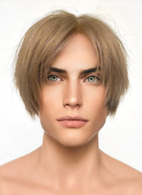 Resident Evil 4 Leon S. Kennedy Brunette Blonde Lace Front Kanekalon Synthetic Men's Wig LF6009