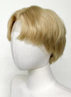 Short Straight Golden Blonde Lace Front Synthetic Hair Men's Wig LF6020A