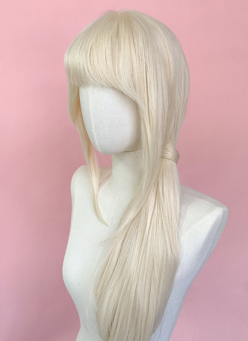 Barbie Long Straight Platinum Blonde Lace Front Synthetic Hair Wig LF6022