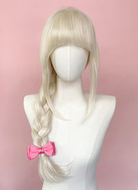 Barbie Long Straight Platinum Blonde Lace Front Synthetic Hair Wig LF6022