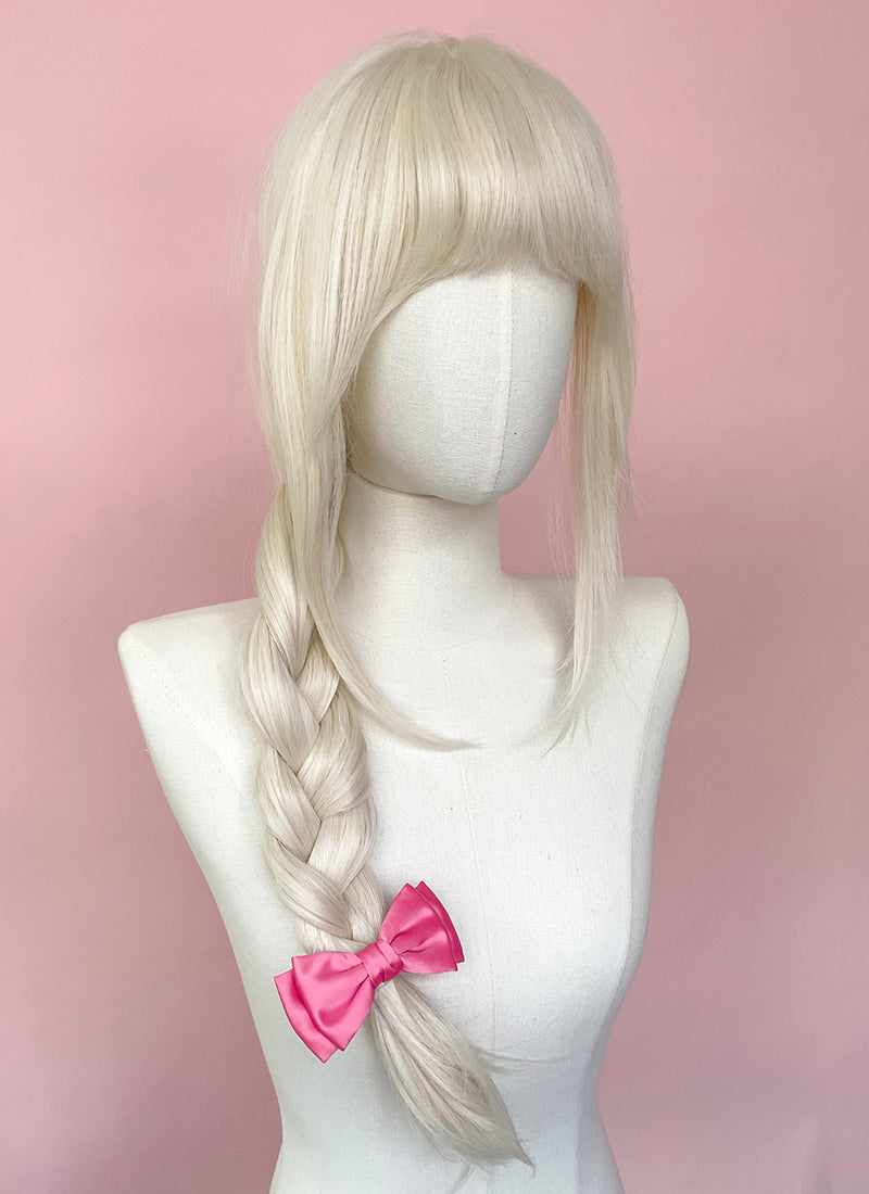 Barbie Long Straight Platinum Blonde Lace Front Synthetic Hair Wig LF6022