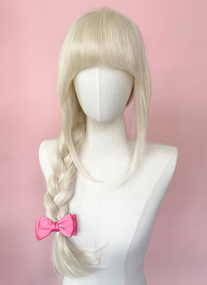 Barbie Long Straight Platinum Blonde Lace Front Synthetic Hair Wig LF6022