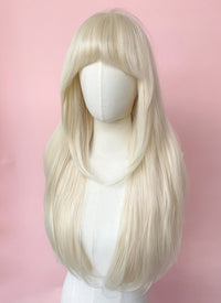 Barbie Long Straight Platinum Blonde Lace Front Synthetic Hair Wig LF6022