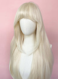 Barbie Long Straight Platinum Blonde Lace Front Synthetic Hair Wig LF6022