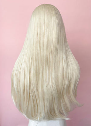 Barbie Long Straight Platinum Blonde Lace Front Synthetic Hair Wig LF6022