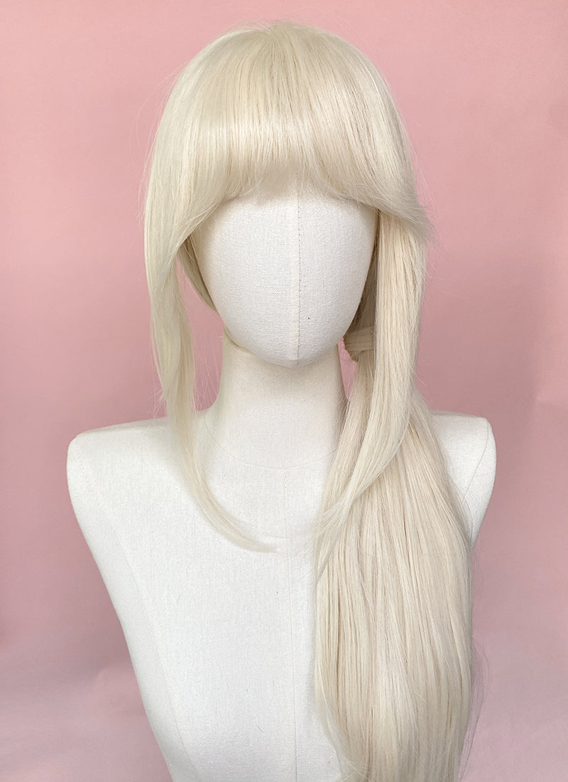 Barbie Long Straight Platinum Blonde Lace Front Synthetic Hair Wig LF6022